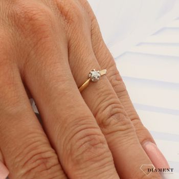 Pierścionek złoty DIAMENT 585, diamenty  0660027085 HSI.jpg